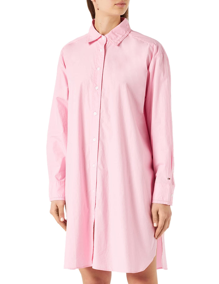 Tommy Hilfiger Damen Hemdkleider 24 Rosa (Classic Pink), 24 Rosa (Classic Pink)