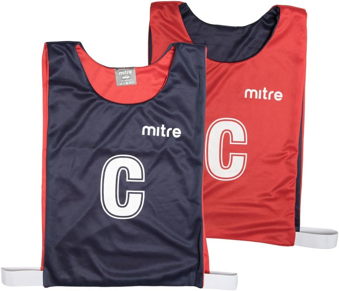Mitre Uni-Erwachsene Für Netball-sporttraining Wendeleibchen-Set, 7er Pack Mehrfarbig (Bleu Marine/R