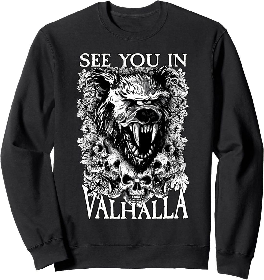 See You In Valhalla I Walhalla & Wikinger I Valhalla Wolf Sweatshirt