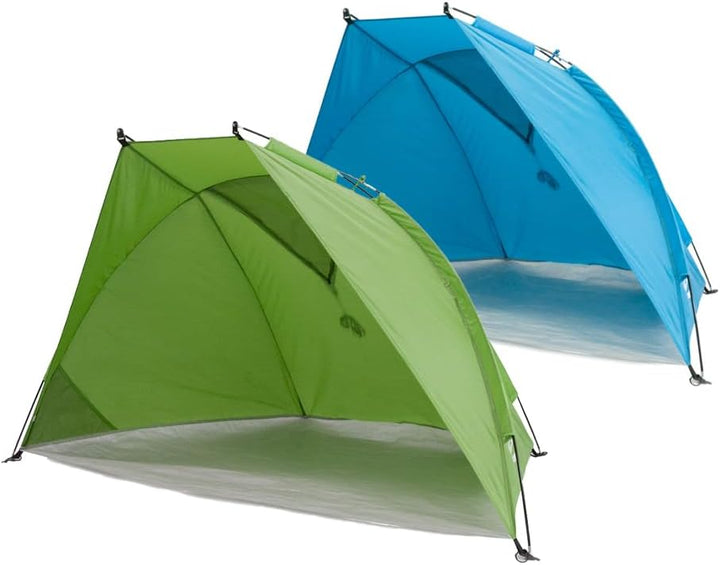 outdoorer Strandmuschel Helios Air - Reise-Strandmuschel mit UV Schutz 80 & verschliessbarem Fenster