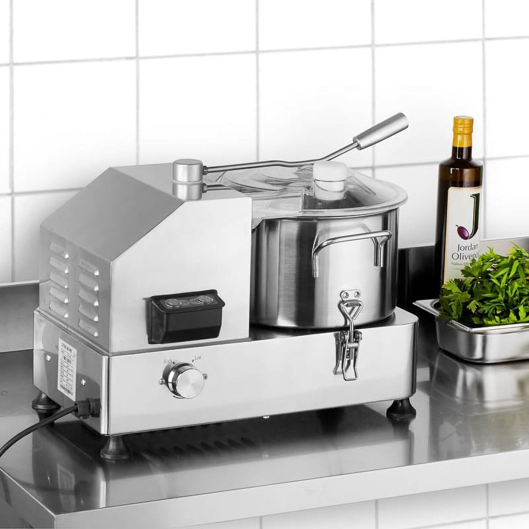 Kutter I 6L Tischkutter I Cutter für Wurst Gemüse Brot I Edelstahl I Vegetables Cutter I Profi-Kutte
