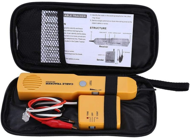 Network Tester Wire Tracer, tragbares RJ11-Netzwerkkabel-Tester Wire Tone Line Finder Detector Tool