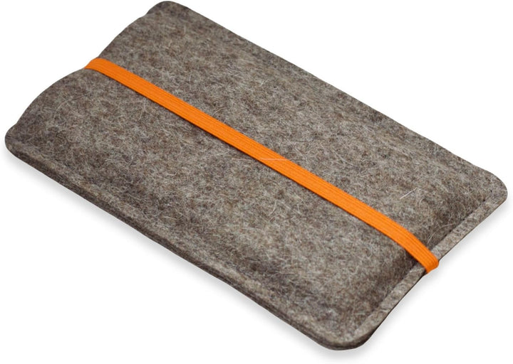 Handyhülle Filz mit Gummiband - massgeschneidert - Handytasche aus Wollfilz - passgenau für jedes Ha