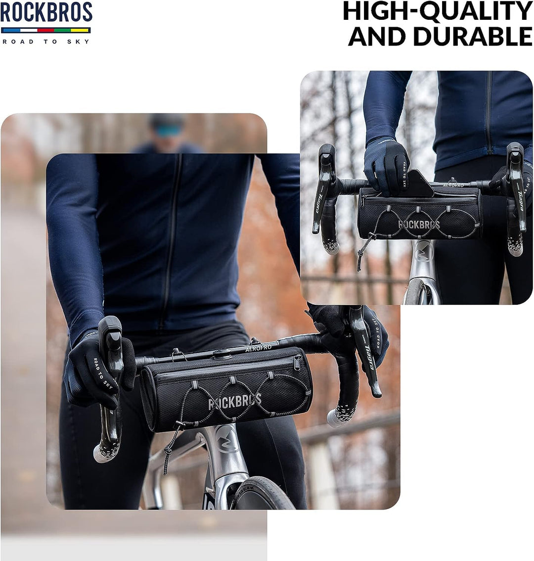 ROCKBROS Road-to-Sky Fahrrad Lenkertasche Fahrradtasche Lenker Vordertasche 1,5L Wasserabweisend Ref