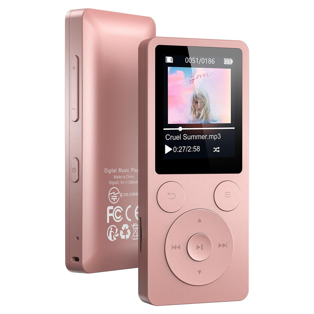 64GB MP3 Player Bluetooth 5.3 &amp; Lautsprecher – Upgrade mit physischen Tasten (Zurück, Menü, Lautstär