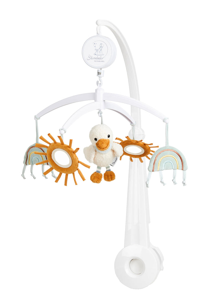 Baby Mobile Ente Edda Lou, Musikmobile für Jungen und Mädchen mit der Melodie Brahms Wiegenlied und