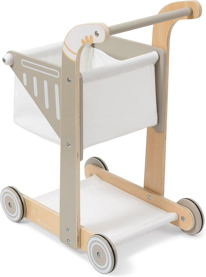 Einkaufswagen SHOPPY aus Holz für Kinder (Schlamm), Schlamm