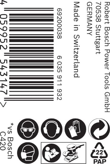 Bosch Professional 1x Expert C470 Schleifpapierrolle (für Hartholz, Farbe auf Holz, Breite 93 mm, Lä