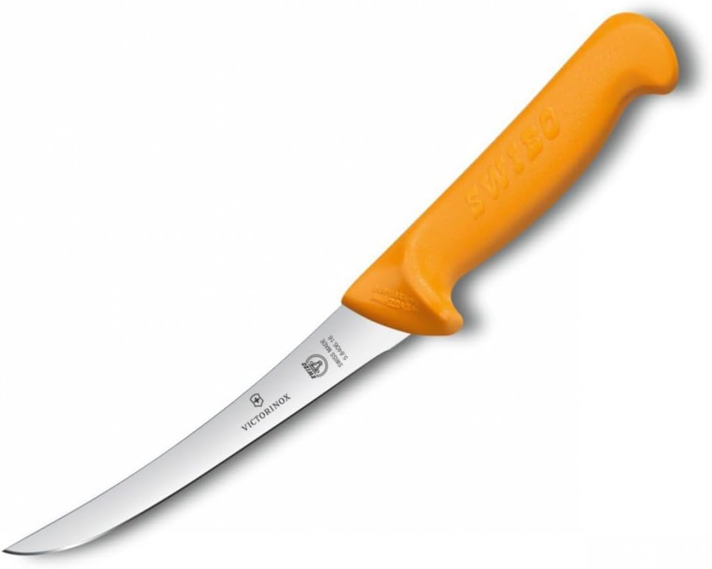 Victorinox Küchenmesser Swibo Ausbeinmesser Normaler Schliff Flex 13 cm Gelb, 13 cm Gelb
