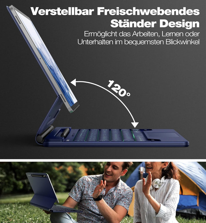 Dexnor Tastatur Hülle für Samsung Galaxy Tab S10+ Plus/S9+ Plus/S9 FE+ Plus/S8+ Plus/S7 FE/S7+ Plus