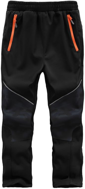 Zzkouine Kinder Softshellhose Schneehose Skihose Warme Hosen Jungen Mädchen Winterhose Outdoorhose W