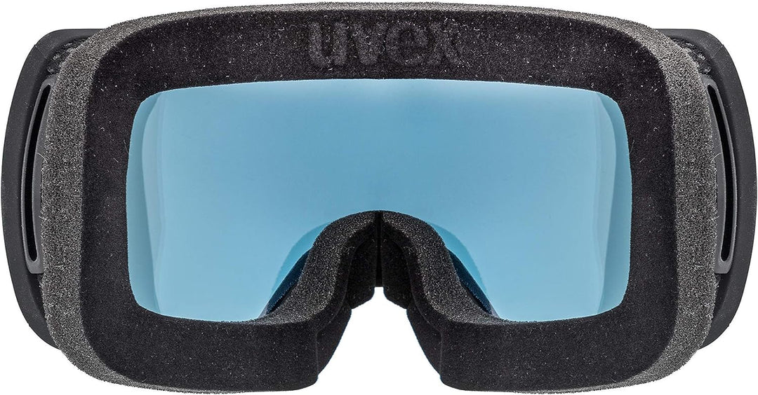 Uvex Unisex Compact Fm Skibrille (1er Pack) Einheitsgrösse black mat/silver-blue, Einheitsgrösse bla