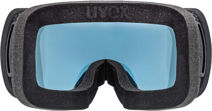 Uvex Unisex Compact Fm Skibrille (1er Pack) Einheitsgrösse black mat/silver-blue, Einheitsgrösse bla