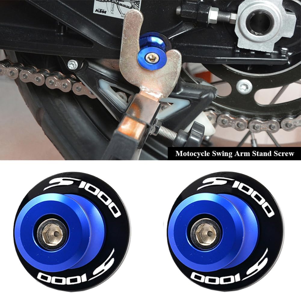 2pcs Montageständer Racingadapter M8*1,5 Bobbins CNC Ständeraufnahme Für S1000R S1000RR S1000XR S100