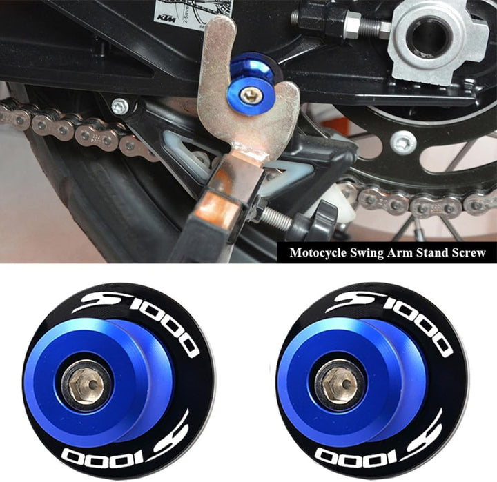 2pcs Montageständer Racingadapter M8*1,5 Bobbins CNC Ständeraufnahme Für S1000R S1000RR S1000XR S100