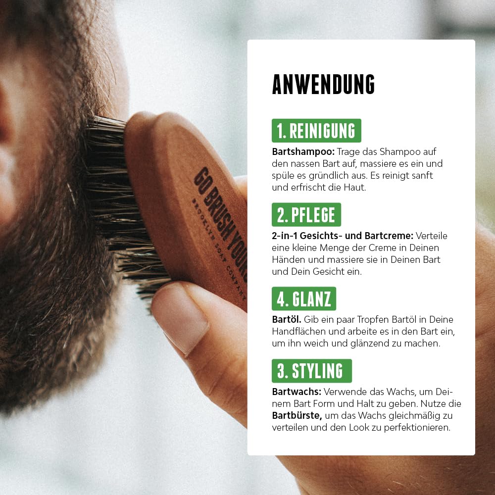 Ultimate Beard Box · Brooklyn Soap Company · Hochwertiges Bartpflege Set inkl. Bartöl, Bartshampoo,