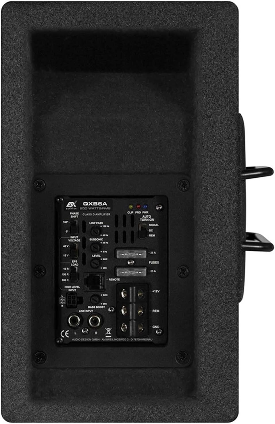 ESX QXB6A - 16,5 cm (6.5') Aktiv-Subwoofer-System (Bassreflex)