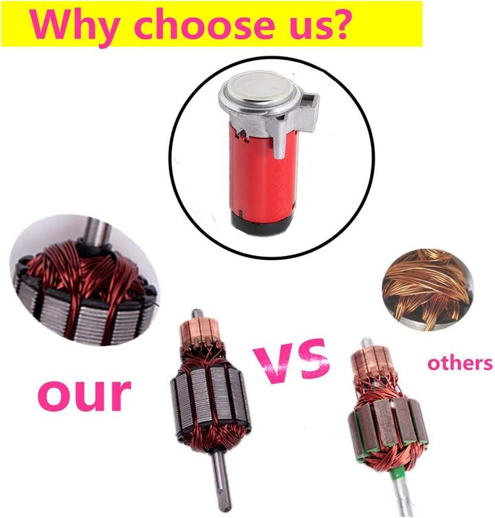 YIYIDA Autohupe LKW Hupe Air Horn 175db Lautsprecher Schiffshupe Zink Chrom Silber Elektrische Hupe