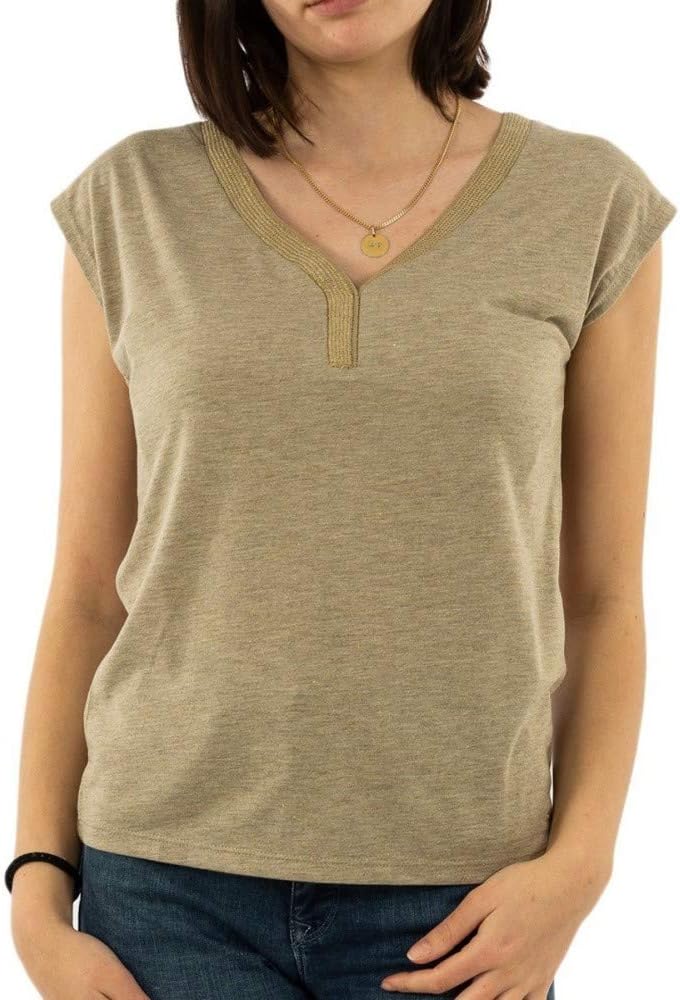 Morgan Damen T-Shirt XS Beige (Mastic Mastic), XS Beige (Mastic Mastic)
