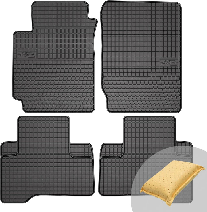 FROGUM EL Toro Gummimatten Ganzjähriges-Set von Autofussmatte Auto Fussmatten für Suzuki Grand Vitar