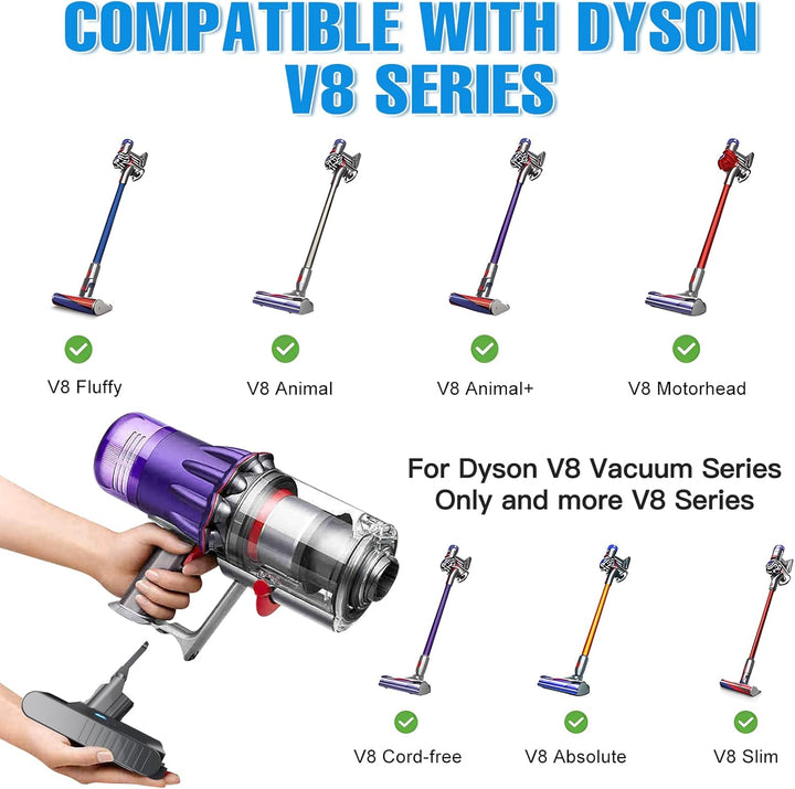 V8 Akku 8000mAh, Powtree Ersatzakku für Dyson SV10 Kompatibel für Dyson V8 Absolute Animal Fluffy Mo
