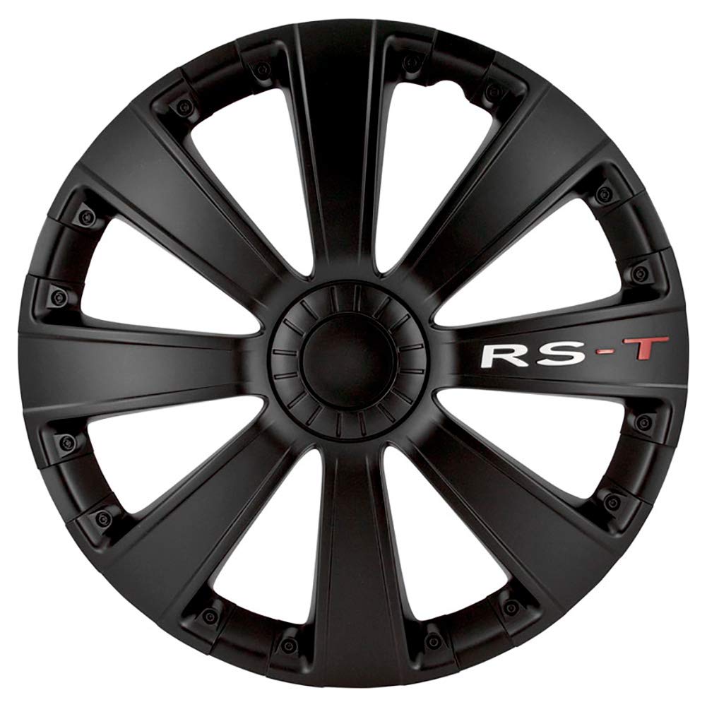 AUTO-STYLE Satz Radzierblenden RS-T 16-Zoll Schwarz Schwarz 16-Zoll, Schwarz 16-Zoll