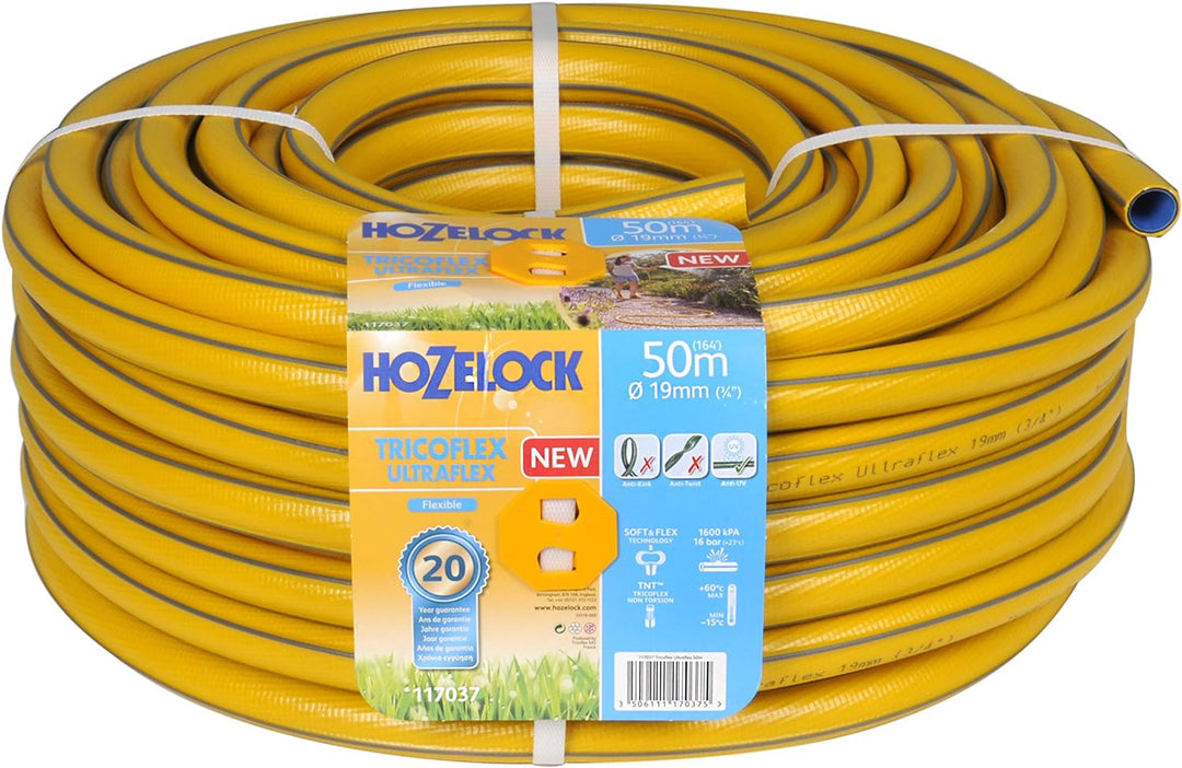 Hozelock 117037 50 m Tricoflex Ultraflex Schlauch (19 mm Durchm.) 19mm diameter, 50 meter Ultraflex,