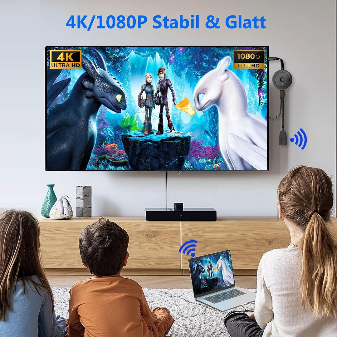 Wireless HDMI Adapter für TV, SOCLLLife Wireless HDMI Dongle, Miracast Dongle,Kabellos HiFi Adapter