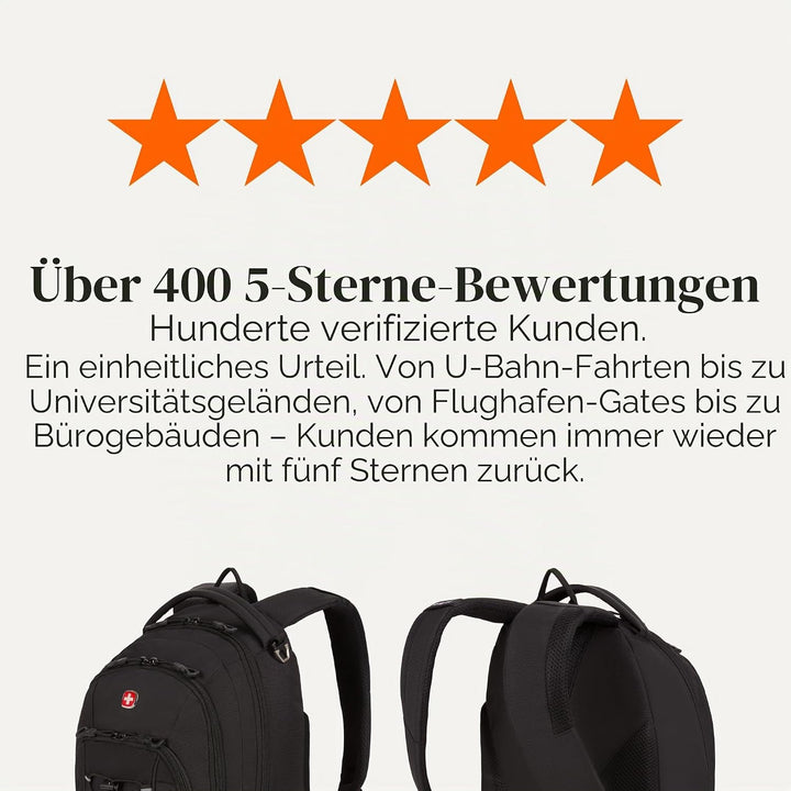 Swiss Gear Unisex 1186 Bungee-rucksack Rucksack (1er Pack) 17-inch Schwarz, 17-inch Schwarz