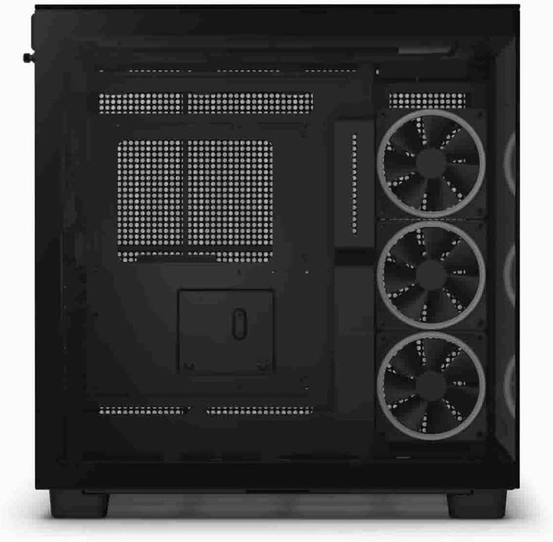NZXT H9 Elite Dual-Chamber ATX Mid-Tower PC Gaming-Gehäuse - CM-H91EB-01– Enthält 3 x 120mm F120 RGB