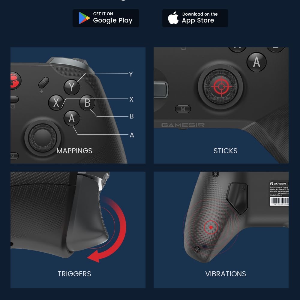 GameSir T4 Cyclone Pro Wireless Pro Controller für PC/Switch/Lite/OLED, Switch Remote Gamepad mit Ha