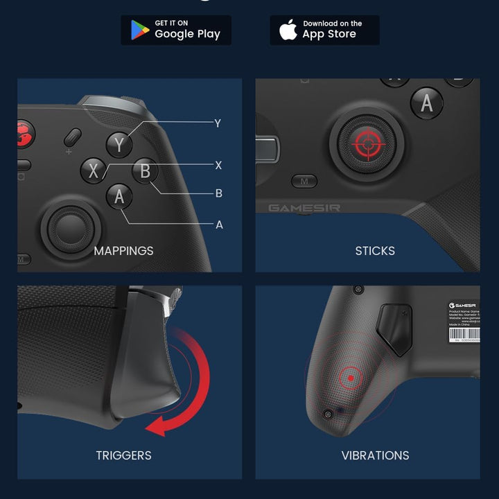 GameSir T4 Cyclone Pro Wireless Pro Controller für PC/Switch/Lite/OLED, Switch Remote Gamepad mit Ha