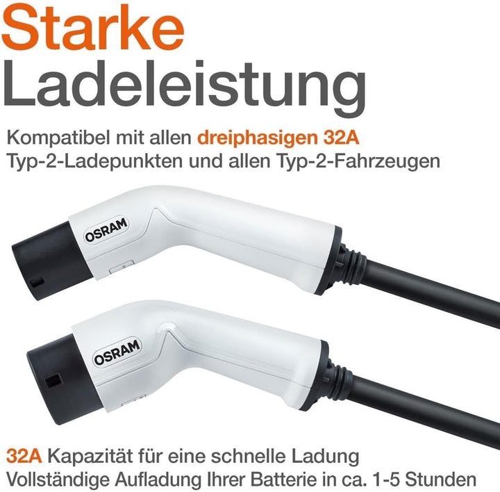 Osram BATTERYcharge 7PIN 3PHASE Fahrzeugtyp: 2 Ladepunkt-Ladegerättyp: 2 Max. Leistung: 22 kWh, Fahr