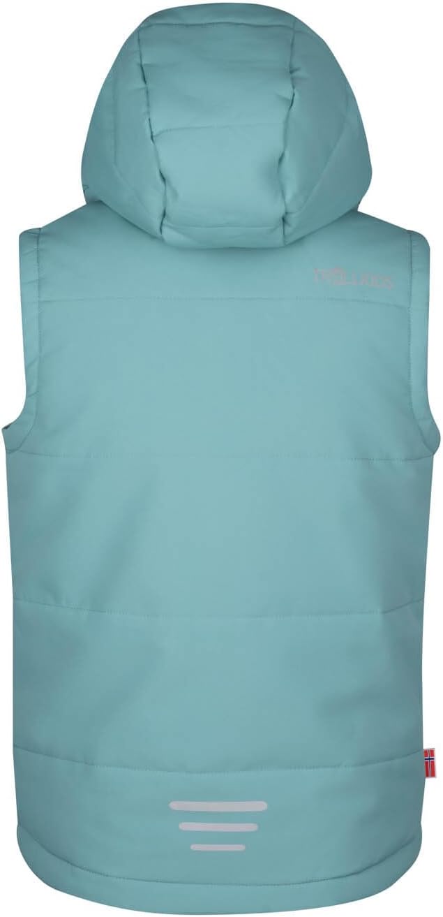 Trollkids Kids Narvik Vest XT 104 glacier green/orchid, 104 glacier green/orchid