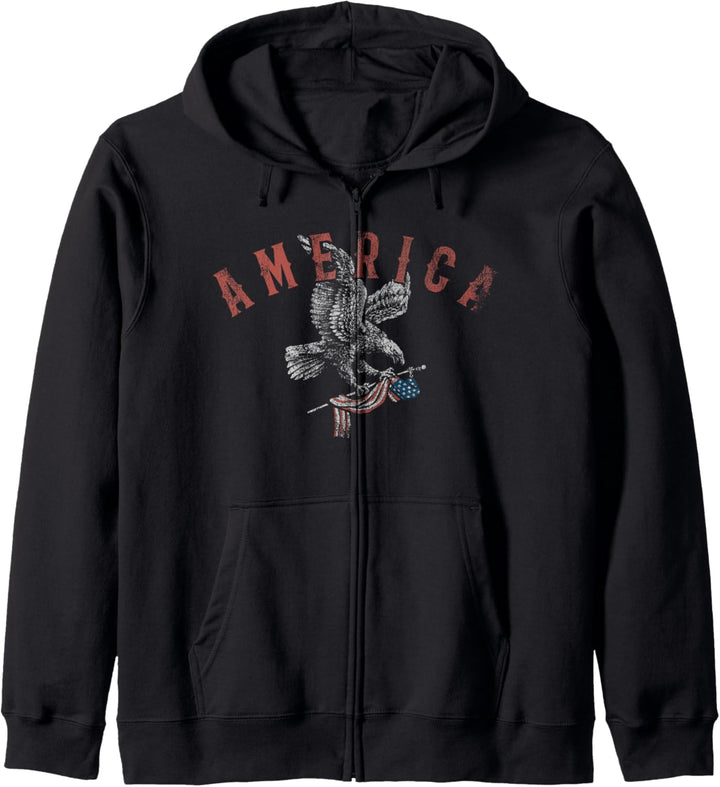 Trendy America Eagle Flag Kapuzenjacke