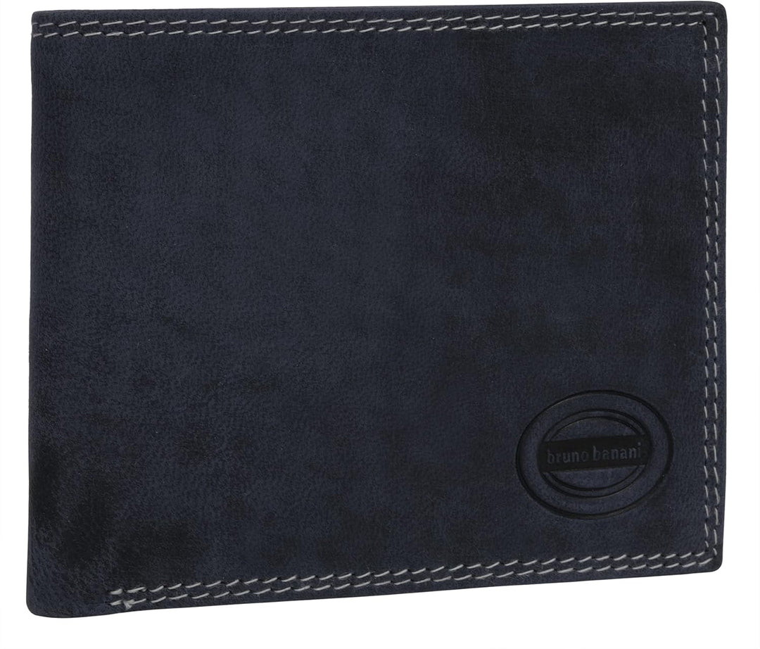 bruno banani Geldbörse Echt Leder Herren | | 021121, Blau