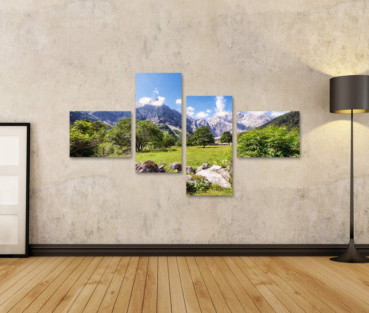 islandburner Bild auf Leinwand Karwendelgebirge Berge Österreich Europäische Alpen Bilder Wandbilder