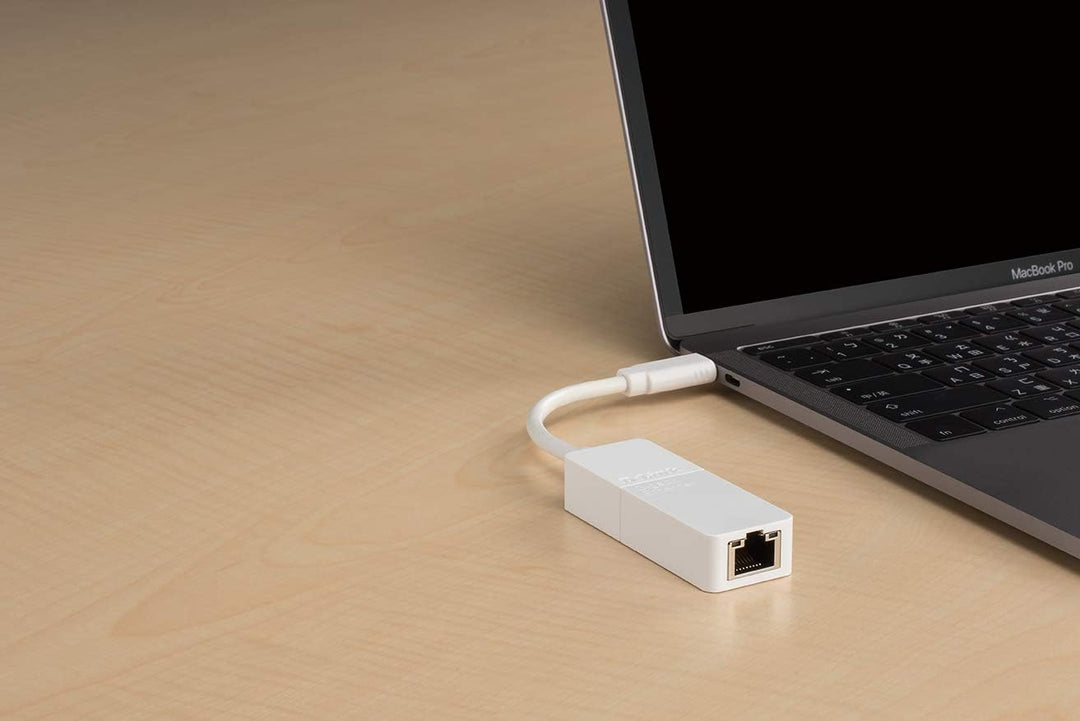 D-Link DUB-E130 USB Typ-C Netzwerkkarte (3.0 Gigabit Ethernet RJ45 10/100/1000 Mbit/s, kompatibel mi