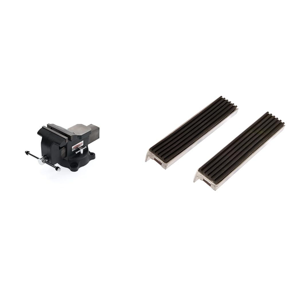 GEDORE red Parallel-Schraubstock mit Amboss & BGS 3045 | Schraubstock-Schutzbacken | 2-tlg. | Alumin