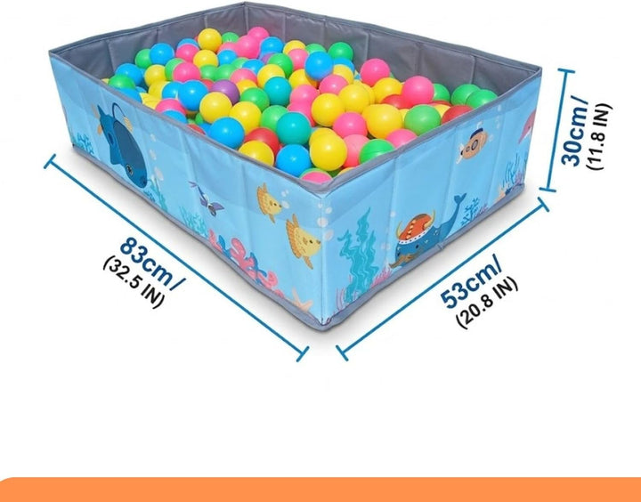 Bällebad für Kinder - Faltbarer und tragbarer Bällebad - Spielzeugwürfel für drinnen und draussen -