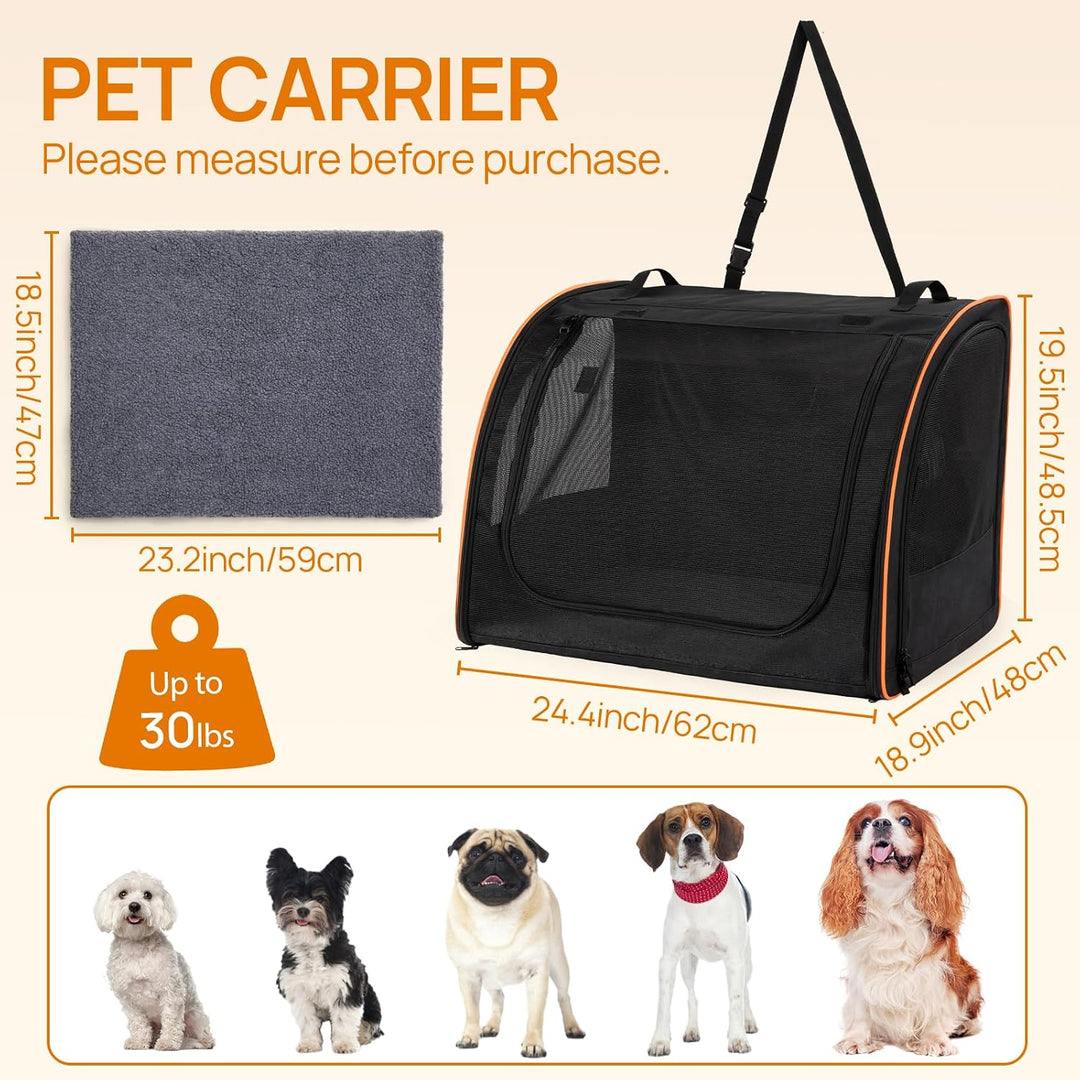Hunde Autositz Faltbare Transportbox für Reise, Hundetragetasche Katzentragetasche Pet Carrier Trans