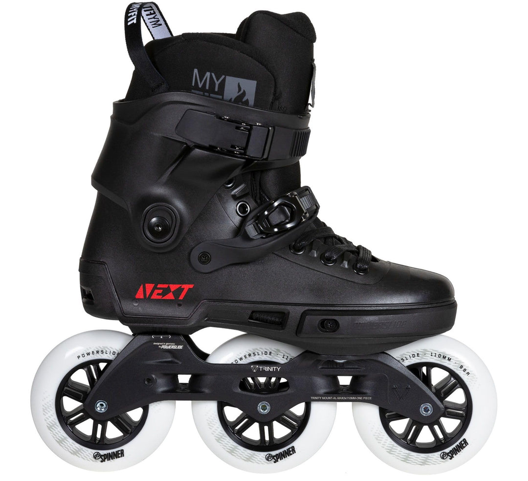 Powerslide Inline Skate Next Core Black 110, für Urban und Fitness, für Damen und Herren Gr. 36-47,