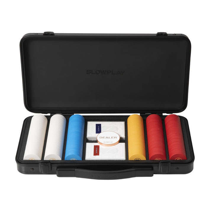 SLOWPLAY Godel Ceramic Poker-Chipsatz, 300 STK [ohne Werte], 39mm& 10g pro Chip | Verfügt über einen