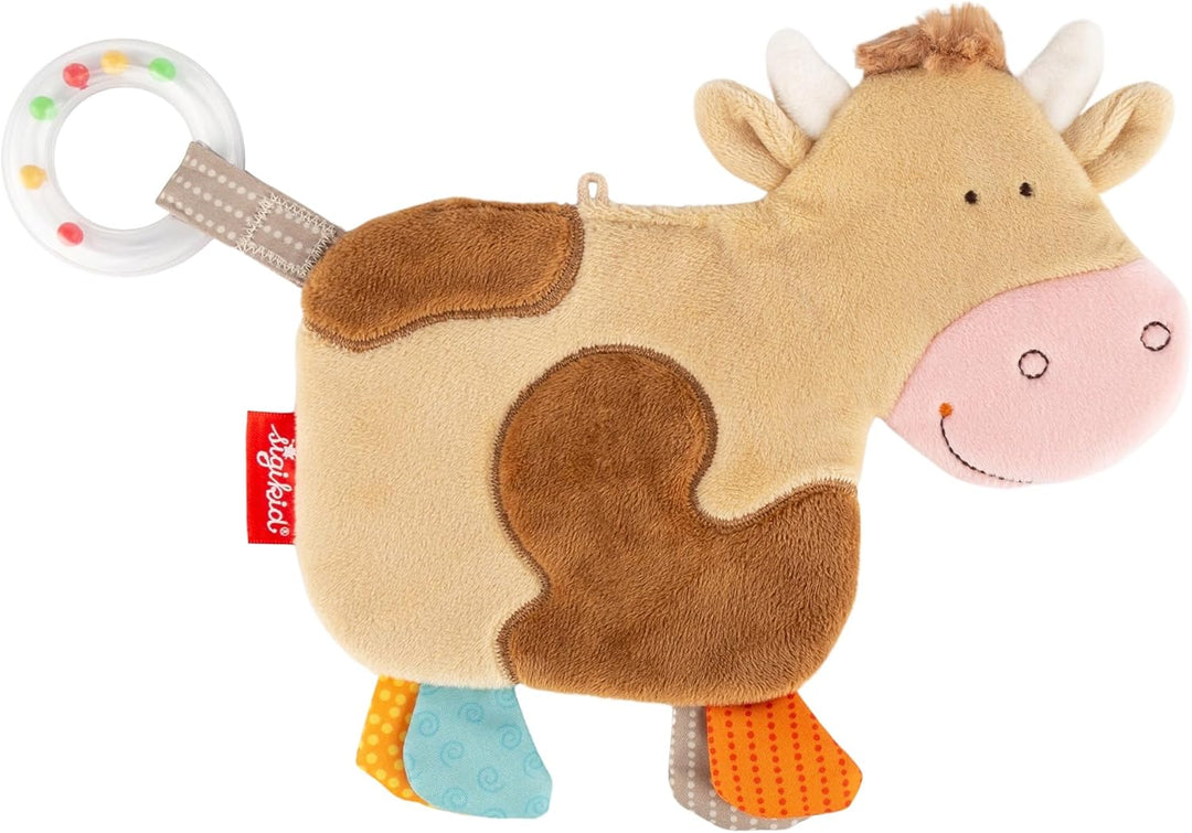 43052 SIGIKID Knistertuch Kuh Baby Geschenk Beige/Kuh, Beige/Kuh