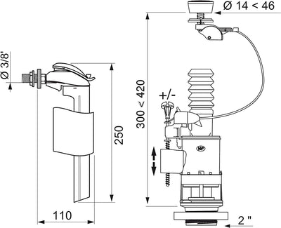 Wirquin 14013401 wassersparvorrichtung MW² 90 Einzigartig, Einzigartig