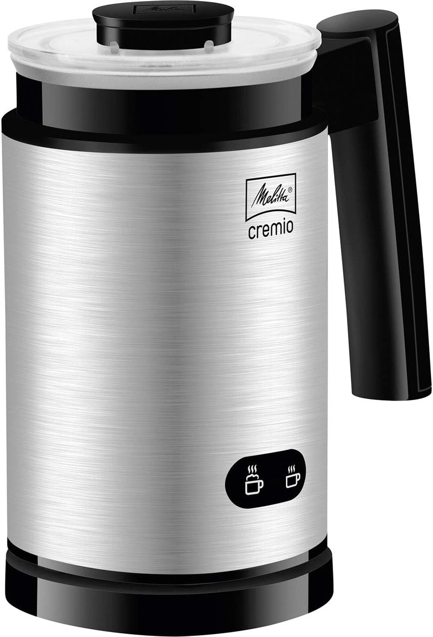 Melitta, Milchschäumer, Für kalte und warme Milch, Antihaftbeschichteter Behälter, CREMIO, Edelstahl