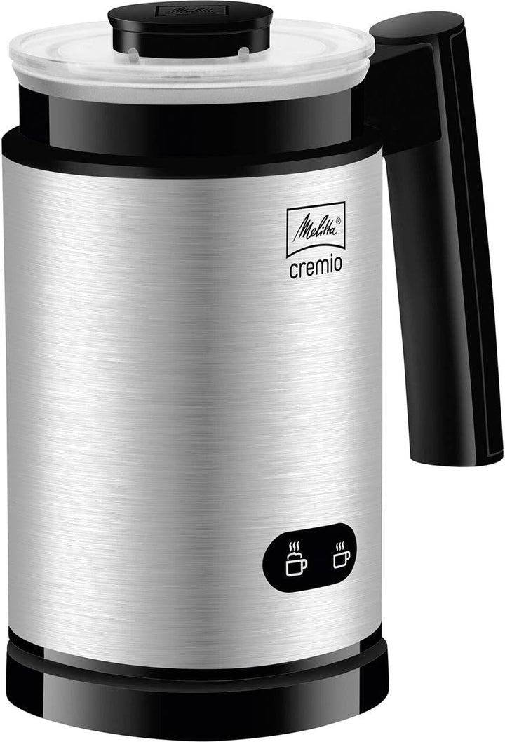 Melitta, Milchschäumer, Für kalte und warme Milch, Antihaftbeschichteter Behälter, CREMIO, Edelstahl