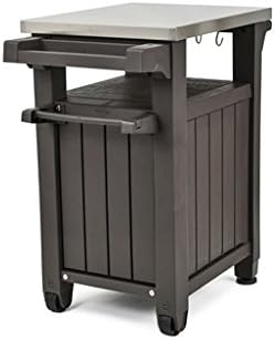 Keter BBQ Beistelltisch Unity, Graphit, L 70 x B 54 x H 90