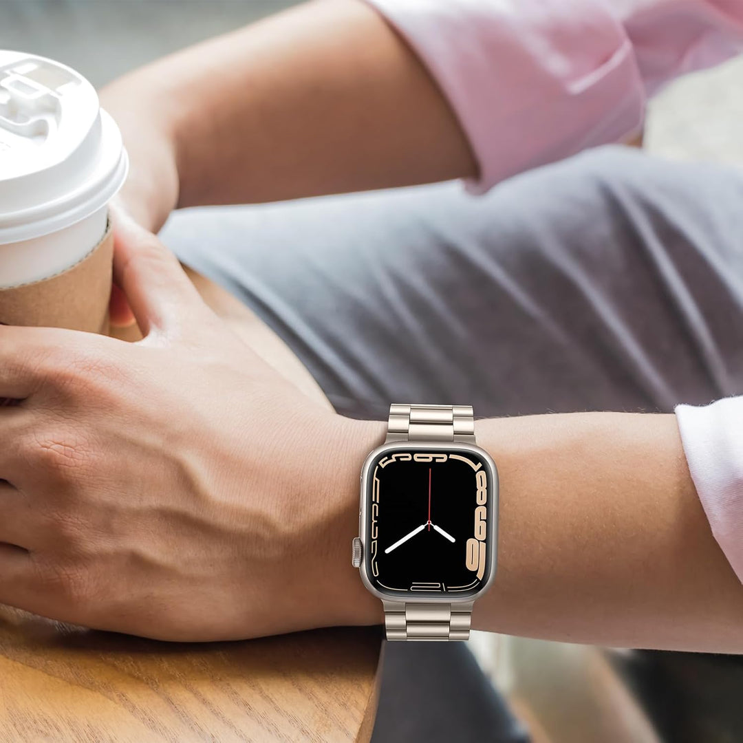 Tasikar Armband Kompatibel mit Apple Watch Armband 49mm 45mm 44mm 42mm Prämie Edelstahl Metall Ersat