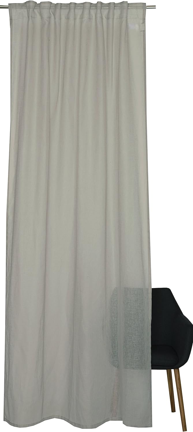 Schöner Wohnen Schal mit verdeckten Schlaufen, 100 Prozent Polyester, Beige, 250 x 130 cm Beige 250